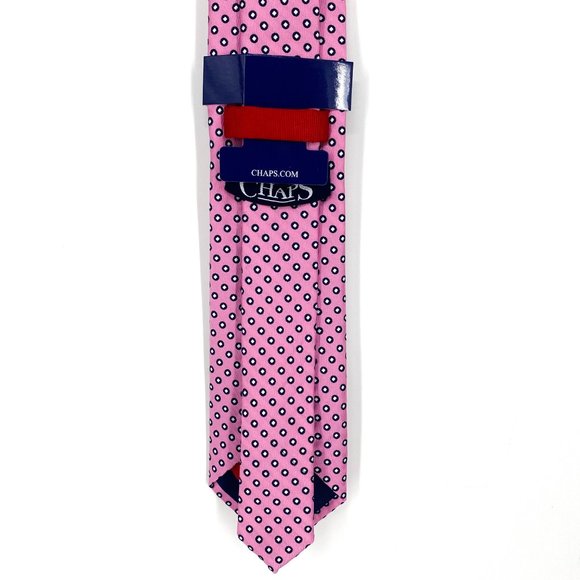 CHAPS Pink Circle Dot Tie NWT - Picture 6 of 15